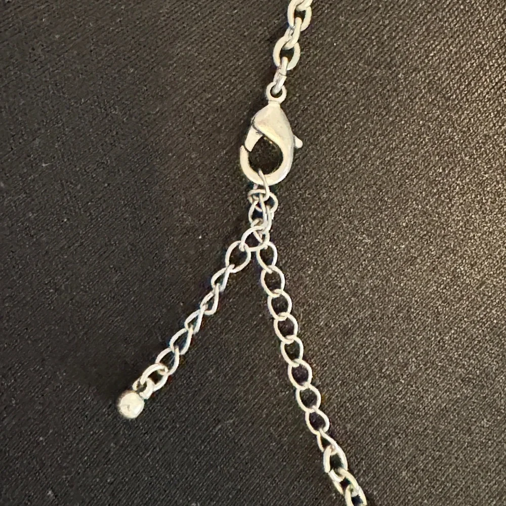 Silver and Black Chunky Necklace